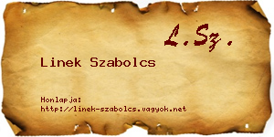 Linek Szabolcs névjegykártya